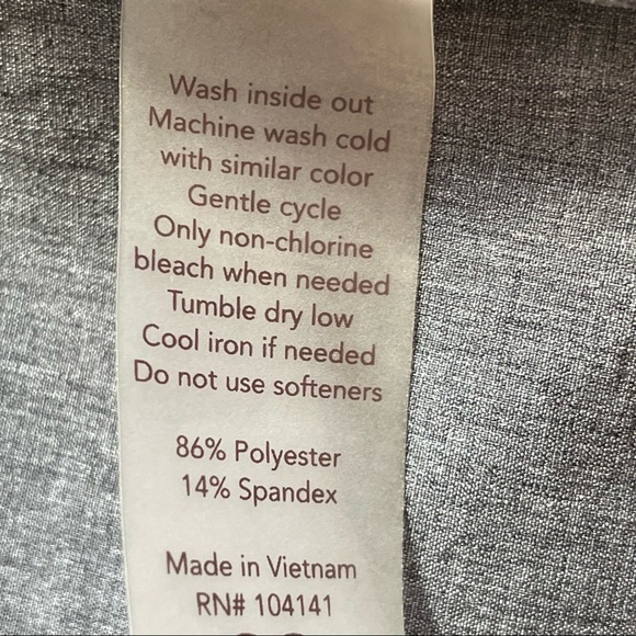 Calia by Carrie Underwood Woven Full Zip Jacket Caviar Heather Size Medium - Picture 9 of 14